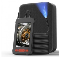 조명 기능이 있는 Zealtron 내시경 카메라, 4.3인치 IPS 스크린, 산업용 내시경, HD 검사 카메라, 8개의 LED가 있는 채널 카메라, IP67 방수 튜브 카메라, 반강체 케이블 5미터, 