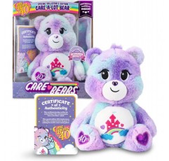 Care Bears 22439 Care-A-Lot Bear 40주년 기념 소원, 35 cm 수집 가능한 플러시 장난감, 어린이를 위한 부드러운 장난감 및 꼭 껴안고 싶은 장난감, 4세 이상의 소녀와 소년에게 