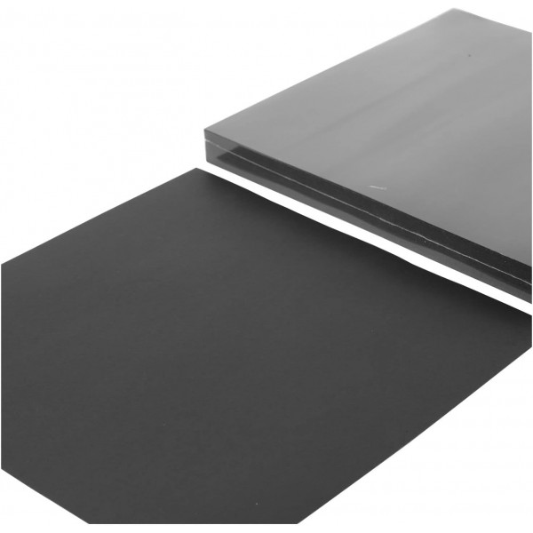 Vaessen Creative Florence Cardstock Paper, Black, 200 gsm, 정사각형, 30.5 x 30.5 cm, 100개 팩, 부드러움, 스크랩북, 카드 제작, 다이 커팅 및 기타 종이 공예용