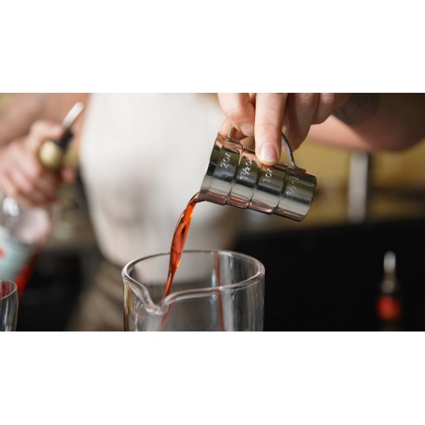 Barfly 골무 측정, 세트, ​​25/35/50/70/125/175/250ml, 스테인리스 스틸