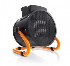 Brandson - 팬 히터 3000W - 세라믹 히터 - 과열 보호 기능이 있는 터보 전기 히터 - 매우 강력함 - 2개의 열 설정 - 건설 현장용 홈 워크샵 평면 차고 히터 - 오렌지