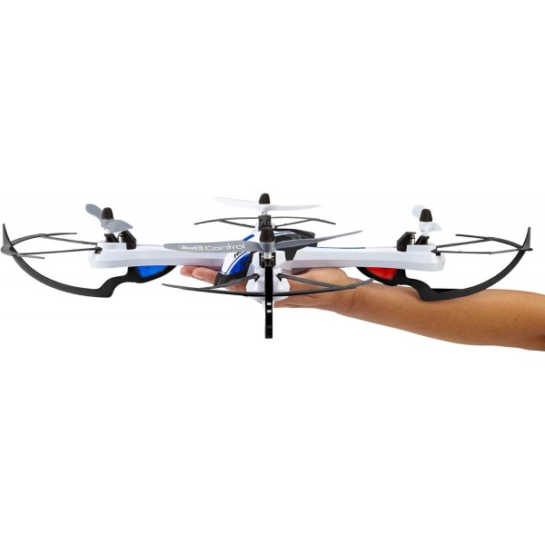 Revell Control RC 쿼드로콥터 대형, 2.4GHz 원격 제어로 원격 제어, 매우 강력하고 스포티한 비행 동작, 자이로, 헤드리스, 속도 레벨, 플립 기능, FORMULA Q 23927