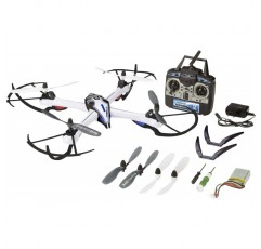 Revell Control RC 쿼드로콥터 대형, 2.4GHz 원격 제어로 원격 제어, 매우 강력하고 스포티한 비행 동작, 자이로, 헤드리스, 속도 레벨, 플립 기능, FORMULA Q 23927