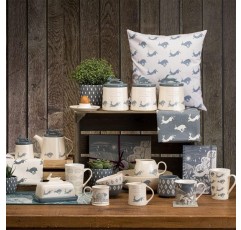 English Tableware Co. Artisan Printed Faux Leather Placemats 4종 세트