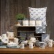 English Tableware Co. Artisan Printed Faux Leather Placemats 4종 세트