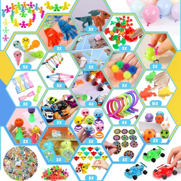 Kifisa 818 PCS 어린이를 위한 파티 호의, Fidget 장난감 팩, 생일 선물 장난감, 스타킹 스터퍼, 감각 장난감, 보물 상자, Goodie Bag Stuffers, Carnival Prizes Bulk, 새로운 파티 호의를