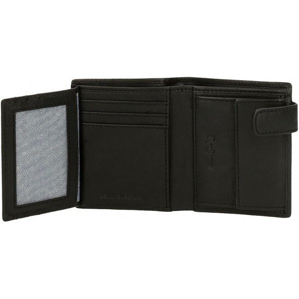 PPE Jeans Licenses Wallet for Unisex Adult PJL Jackson Black Vertical Wallet