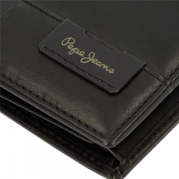 PPE Jeans Licenses Wallet for Unisex Adult PJL Jackson Black Vertical Wallet