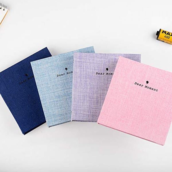 Ablus 100 포켓 미니 사진 앨범 - Fujifilm Instax Mini 9 Mini 8 Mini 90 Mini 25, Polaroid Snap PIC-300, Kodak Mini 3인치 필름(코발트 블루)에 적합