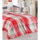 Questo Casa 면 100% Ranforce 더블 이불 커버 세트, 이불 커버: 200x220cm, 플랫 시트: 240x260cm, 베갯잇: 50x70cm(2개)