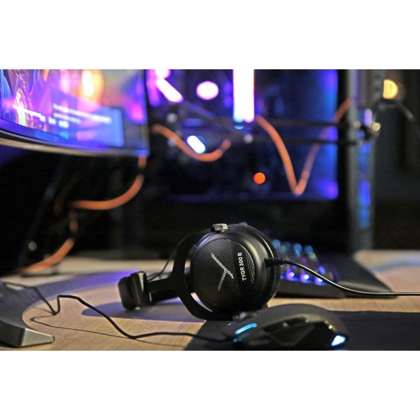 beyerdynamic TYGR 300 R 헤드폰, 개방형 게임용 헤드폰, 유선, 검정색, PS4 콘솔, PC, Xbox, Nintendo 및 Mac에 적합 ... ...