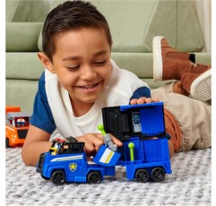 Paw Patrol Big Truck Pups, 수집용 피규어가 있는 운송 체이스, 3세 이상 어린이용 장난감(Spin Master 6065535)