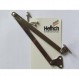 Hettich 플랩 스테이, 플랩 경첩, 순금속 니켈 도금, 250mm, 2개, 품목 번호 00394