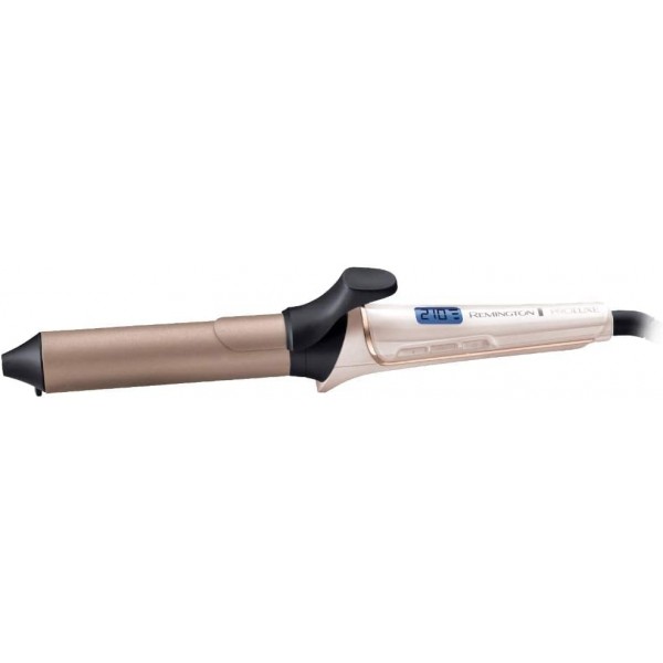 Remington 컬링 아이언 대형 컬 [32mm] PROluxe Digital(OPTIheat 기술, Grip-Tech 세라믹 코팅) -최대 210°의 LCD 디스플레이, 클램프 포함, 가는 모발부터 강한 모발까지 부드러운 웨