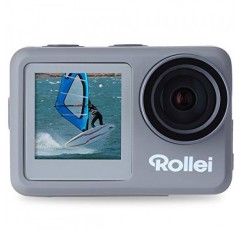 Rollei Actioncam - 4k 비디오 해상도를 지원하는 WiFi 액션 캠, 다양한 액세서리가 포함된 방수 액션 캠코더, 실버