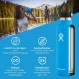 HYDRO FLASK - 물병 621ml(21oz) - 절연 스테인리스 스틸 물병 - 누출 방지 플렉스 캡 뚜껑이 있는 스포츠 물병 - 보온병 식기세척기 안전 - 표준 개방 - 파인애플 파인애플 621ml