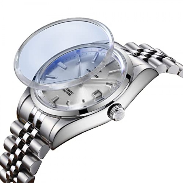 ADDIEDIVE 자동 럭셔리 또는 남성용 시계 39mm 단순 다이얼 아날로그 희년 스틸 팔찌 NH35A 무브먼트 AD2029
