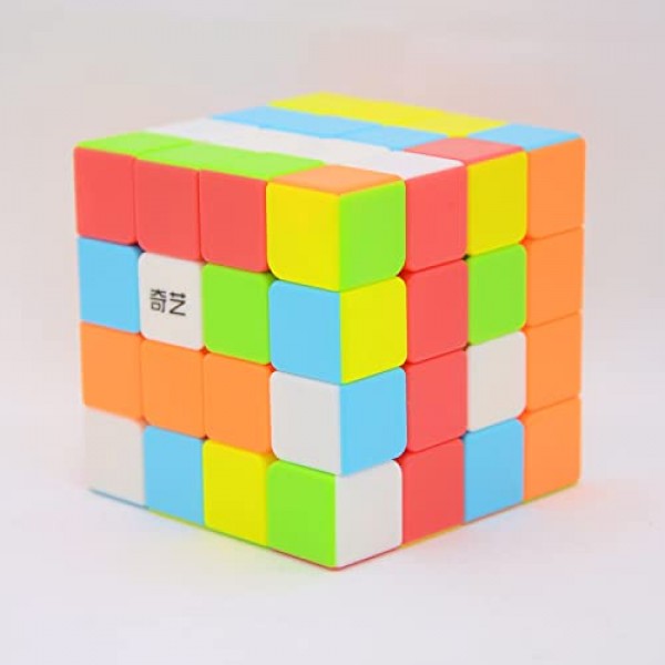 Bukefuno QY Toys Qiyuan S2 4x4 스피드 큐브 퍼즐 매직 스티커리스 MoFangGe QY Qiyuan 4x4x4 매직 큐브 장난감