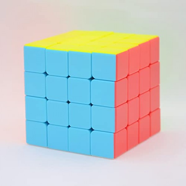 Bukefuno QY Toys Qiyuan S2 4x4 스피드 큐브 퍼즐 매직 스티커리스 MoFangGe QY Qiyuan 4x4x4 매직 큐브 장난감