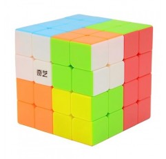 Bukefuno QY Toys Qiyuan S2 4x4 스피드 큐브 퍼즐 매직 스티커리스 MoFangGe QY Qiyuan 4x4x4 매직 큐브 장난감