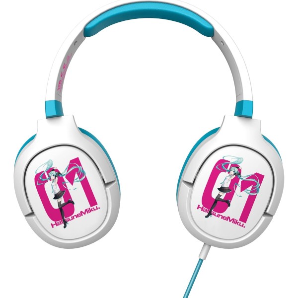 OTL Technologies HM1010 하츠네 미쿠 PRO G1 분리형 마이크가 있는 유선 게이밍 헤드폰