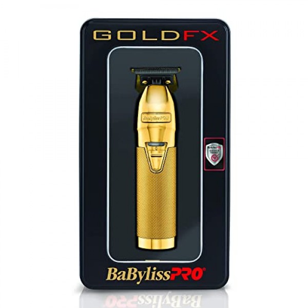 BaBylissPRO 남성용 이발학 헤어 트리머 FX787G GOLDFX 전문 아웃라이닝 트리머 및 전기 면도기