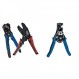 Klein Tools 80013 자동 와이어 스트리퍼 및 래칫 크림퍼가 포함된 배선 도구 키트, 뛰어난 전기 도구 키트, 2피스 및 11063W 와이어 커터/와이어 스트리퍼