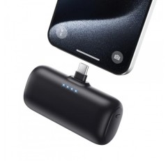 미니 휴대용 충전기 USB-C 전원 은행, 5200mAh 휴대용 전화 충전기, iPhone 15/15Plus/15Pro/15Pro Max와 호환되는 소형 플러그인 배터리 팩 Samsung S23/S22 Moto iPad Pro Android 전화 등
