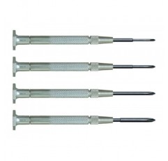 Moody Tools 58-0219 크롬 바나듐 강철 JIS형 드라이버 세트, 4개, 은색
