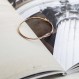 Carissima 골드 레이디스 - 뱅글 9ct Rose Waxe Design Flexible CZ Bangle 375 red gold zirconia transparent round cut - 5.37.1836