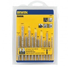 IRWIN Tools HANSON 80187 탭 포함 다목적 비트 13개 세트, 빨간색