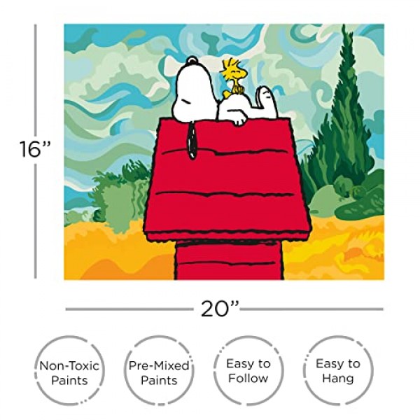 AQUARIUS - Peanuts Snoopy Chill Art by Numbers Snoopy & Woodstock