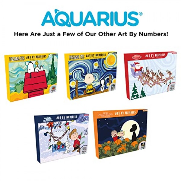 AQUARIUS - Peanuts Snoopy Chill Art by Numbers Snoopy & Woodstock