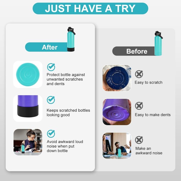 Hydroflask용 자동 뒤집기 뚜껑 및 보호 부트, Hydro Flask 및 기타 표시용 바닥 덮개가 있는 스파우트 뚜껑, 실리콘 물병 부트가 있는 Hydro Flask 교체용 뚜껑, Hydro Flask 액세서