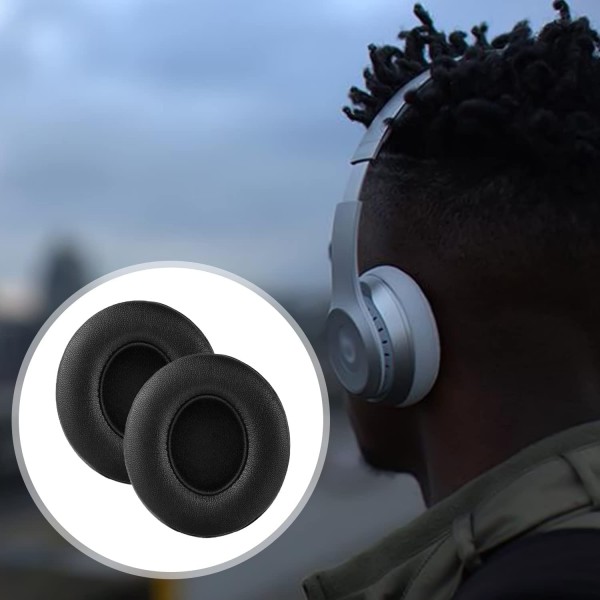 - Beats by Dr.와 호환되는 이어 패드 Dre Solo 2.0 Solo3 무선 온이어 헤드폰 블랙