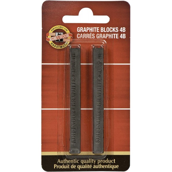 Koh-I-Noor FA4390.4BBC Gioconda Artist Graphite Blöcke 4B, 2er 팩