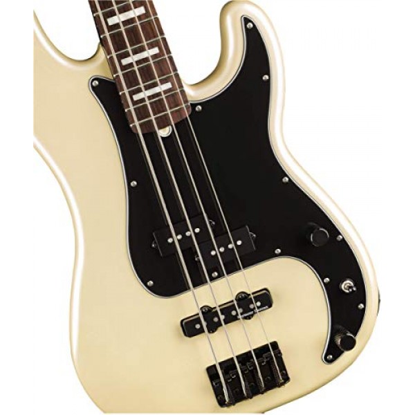 Fender Duff McKagen 디럭스 정밀 베이스, 화이트 펄, 로즈우드 핑거보드