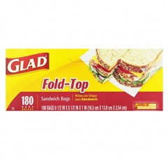 글래드 샌드위치 백, 폴드 탑, 180팩