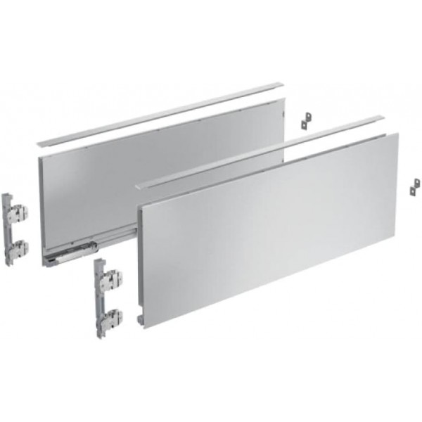 Hettich 프레임 AvanTech YOU 세트, 높이 187mm, NL 650mm, 실버, 좌우