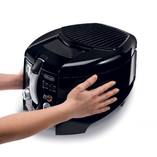 De'Longhi D895 DeLonghi D28313UXBK Roto Deep Fryer, Black/Silver, 12.2 x 9.45 x 14.17인치: 가정 및 주방