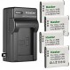 Kodak LB-050 LB-052 배터리, PixPro FZ151, Kodak PixPro FZ152, Pixpro FZ201, Pixpro SL10 스마트 렌즈, Pixpro SL25 스마트 렌즈, Pixpro SPZ1 카메라용 Kastar 4팩 배터리 및 AC 벽면 충전기 교체