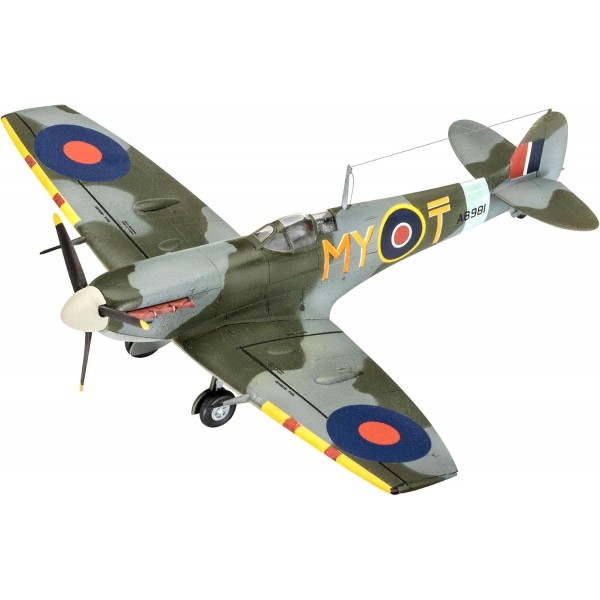 Revell 모델 키트 Combat Set Bf109G-10 및 Spitfire Mk.V I 상세한 복제본 I 스케일 1:72 I 정통 데칼 및 구성 요소 I 10세 이상의 모델 제작자에게 적합