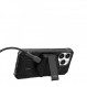 URBAN ARMOR GEAR UAG 무선 충전 패드 및 킥스탠드, MagSafe 케이스와 호환 가능, 4피트 분리형 견고한 USB-C-USB-C 케이블, 검정색/탄소 섬유로 15W 고속 충전