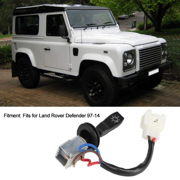 헤드 라이트 스위치 AMR6104, Akozon 헤드 라이트 브레이크 라이트 스위치 Defender 1997-2014 용 방향 지시등 스위치 교체