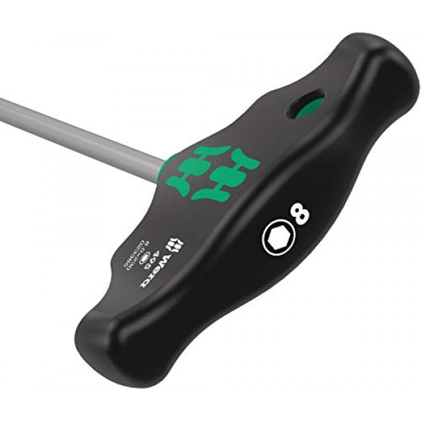 WERA 05023385001 495 T-핸들 소켓 렌치 스크루드라이버, 8 x 230mm