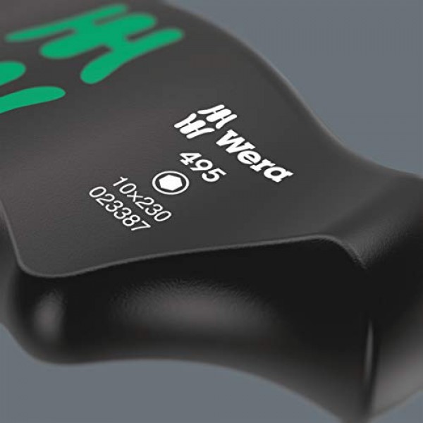 WERA 05023385001 495 T-핸들 소켓 렌치 스크루드라이버, 8 x 230mm