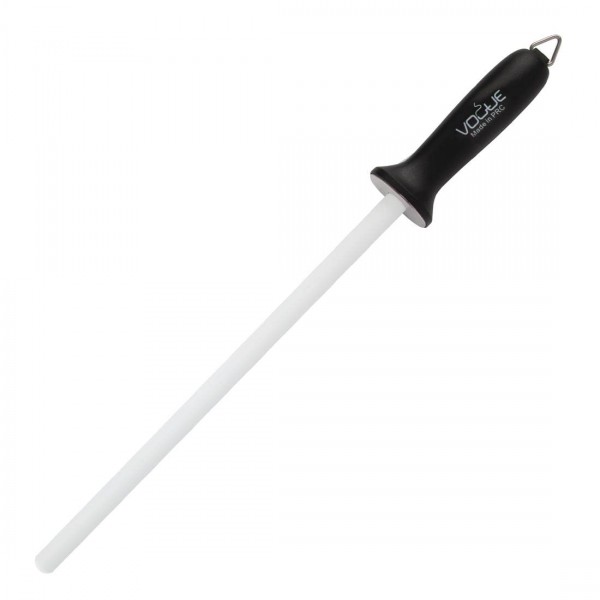 Vogue GG002 플라스틱 손잡이가 있는 세라믹 샤프닝 스틸, 길이 30.5cm