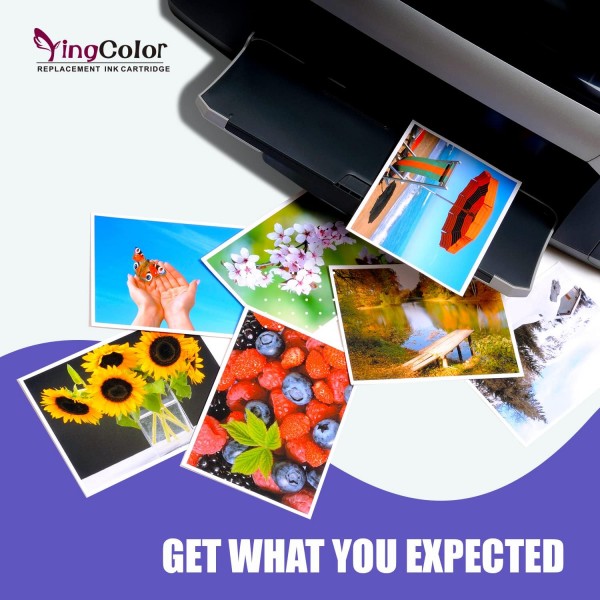 YingColor 302 잉크 카트리지 HP envy 4520 4510 4512 4522, 데스크젯 3630 2130 2132 1110 3632, 오피스젯 3835 3831 30팩용 hp 302xl 잉크 카트리지용 재생산