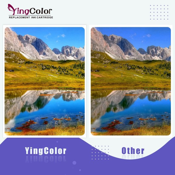 YingColor 302 잉크 카트리지 HP envy 4520 4510 4512 4522, 데스크젯 3630 2130 2132 1110 3632, 오피스젯 3835 3831 30팩용 hp 302xl 잉크 카트리지용 재생산
