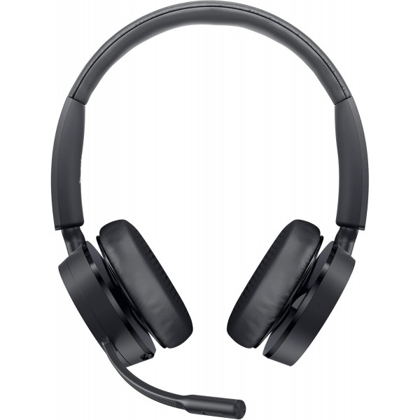 Dell Pro 무선 헤드셋 WL5022 온이어(무선, Bluetooth, USB), 블랙 암